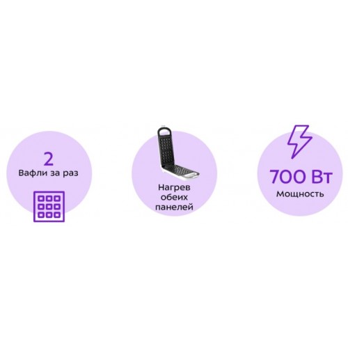 Вафельница Kitfort KT-1643 (белый) 5