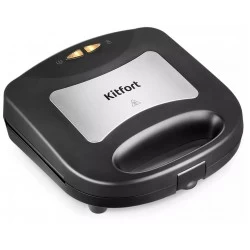 Вафельница Kitfort КТ-1660 (черный/серебристый)