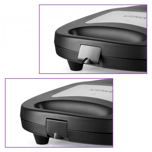 Вафельница Kitfort КТ-1660 (черный/серебристый) 9