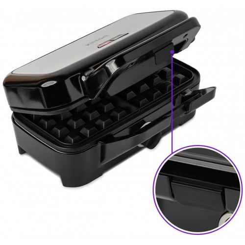 Вафельница Kitfort КТ-1674 (черный/серебристый) 5