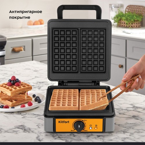 Вафельница Kitfort КТ-1694 (черный) 3