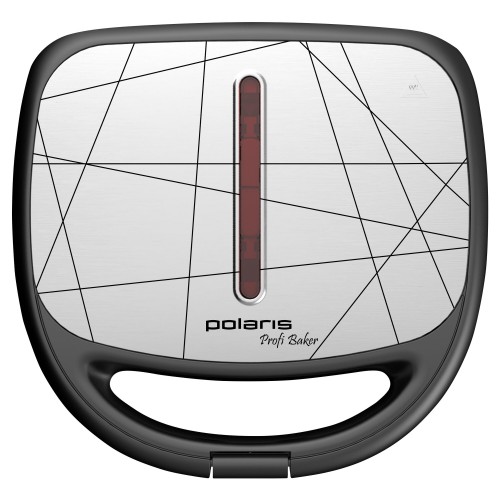 Вафельница Polaris PST-0805 (серебристый/черный) 5
