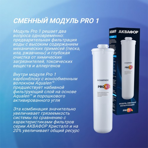 Картридж Аквафор Pro 1 для проточных фильтров 2