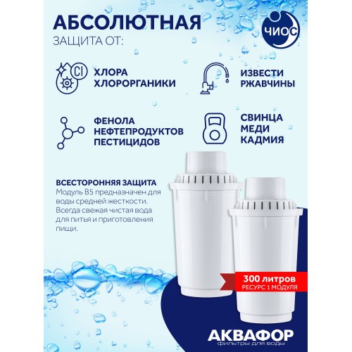 Комплект картриджей Аквафор В100-5 2 шт. 1