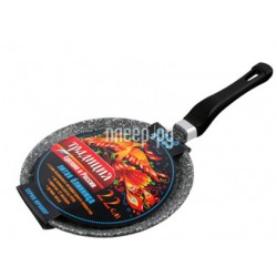 Сковорода блинная Традиция Мрамор ТМ6221 22 см (черный)