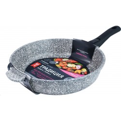 Сковорода Традиция Мрамор ТМ2285 28 см (черный)