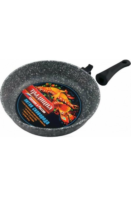 Сковорода Традиция Мрамор ТМ2285 28 см (черный) 18
