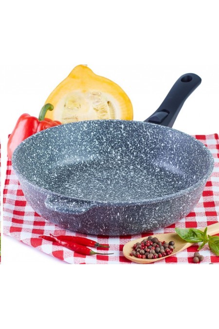 Сковорода Традиция Мрамор ТМ2285 28 см (черный) 3