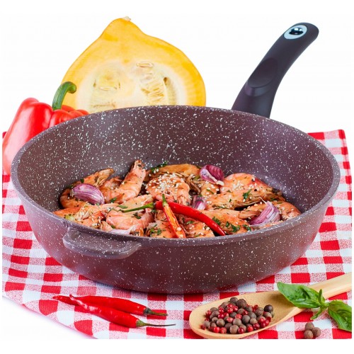 Сковорода Традиция Доломит ТД2281 28 см (коричневый) 32