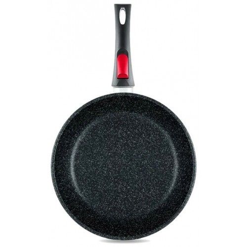Сковорода НЕВА МЕТАЛЛ ПОСУДА L18022i съемная ручка 22 см (черный) 1