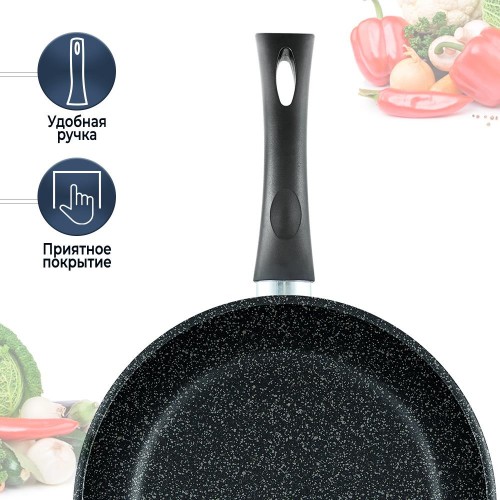 Сковорода НЕВА МЕТАЛЛ ПОСУДА L18124i 24 см (черный) 17