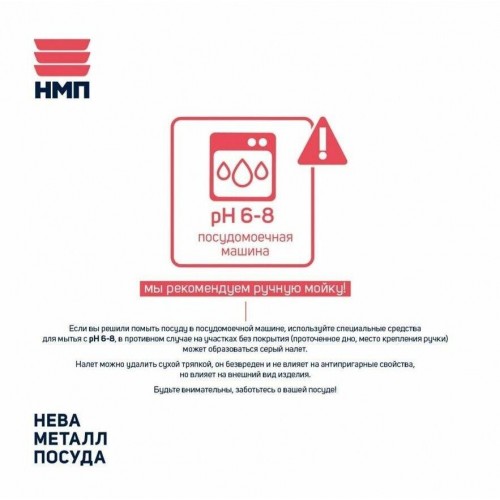 Сковорода НЕВА МЕТАЛЛ ПОСУДА L18124i 24 см (черный) 5