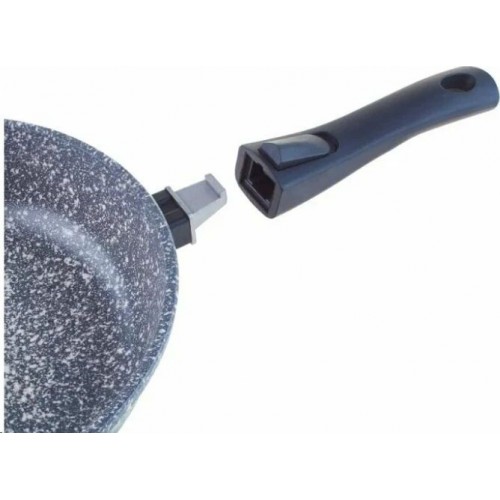 Сковорода Традиция ТМ2245 съемная ручка 24 см (мрамор) 1