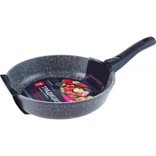 Сковорода Традиция ТМ2245 съемная ручка 24 см (мрамор) 4