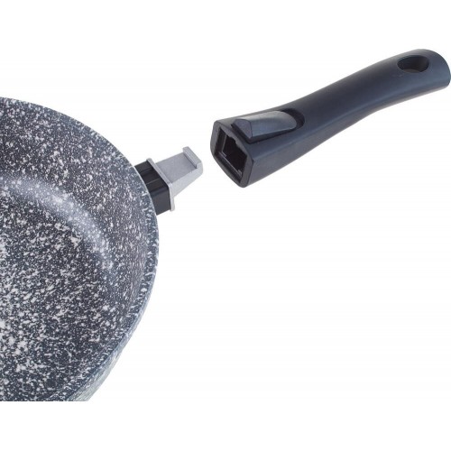 Сковорода Традиция ТМ2245 съемная ручка 24 см (мрамор) 6