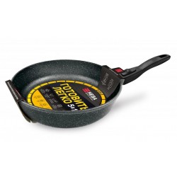 Сковорода НЕВА МЕТАЛЛ ПОСУДА " Готовить легко" GL2026 съемная ручка 26 см (серый)