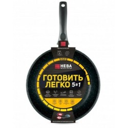 Сковорода НЕВА МЕТАЛЛ ПОСУДА " Готовить легко" stone 2128 28 см (серый)