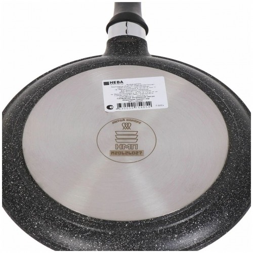 Сковорода блинная НЕВА МЕТАЛЛ ПОСУДА L186224i 24 см (черный) 2