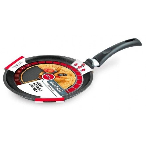 Сковорода блинная НЕВА МЕТАЛЛ ПОСУДА L186224i 24 см (черный) 5