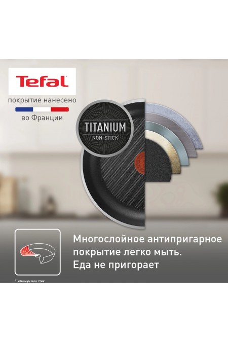 Сковорода Tefal Easy Plus 04237124 24 см (черный) 3