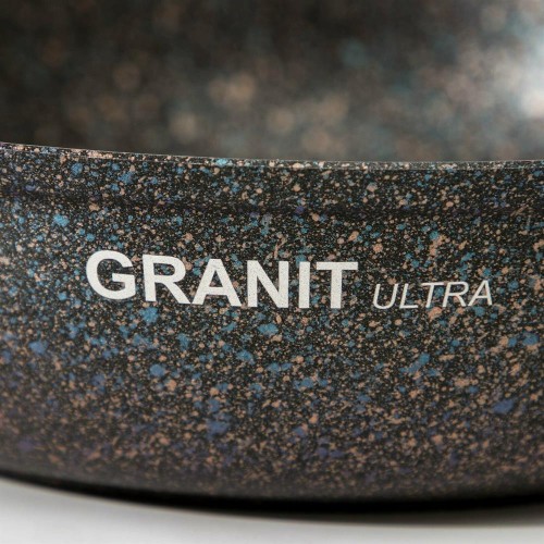 Сковорода Kukmara Granit Ultra сгг240а не съемная ручка 24 см (синий) 10