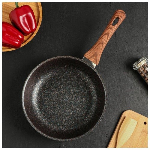 Сковорода Kukmara Granit Ultra сгг240а не съемная ручка 24 см (синий) 12