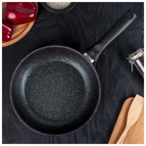 Сковорода Kukmara Granit Ultra сгг240а не съемная ручка 24 см (синий) 2