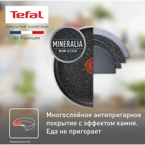Сковорода блинная Tefal Rock 04235525 25 см (черный) 7