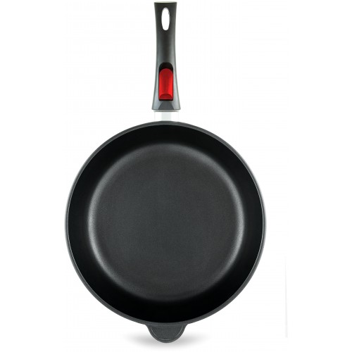 Сковорода НЕВА МЕТАЛЛ ПОСУДА Традиционная 6028 съемная ручка 28 см (черный) 2