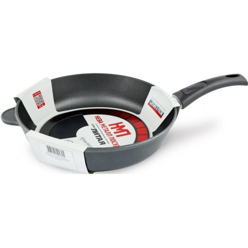 Сковорода НЕВА МЕТАЛЛ ПОСУДА Традиционная 6028 съемная ручка 28 см (черный) 7