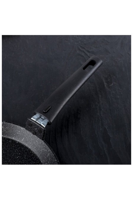 Сковорода блинная Kukmara Мраморная сбмк220-1а съемная ручка 22 см (кофейный мрамор) 2