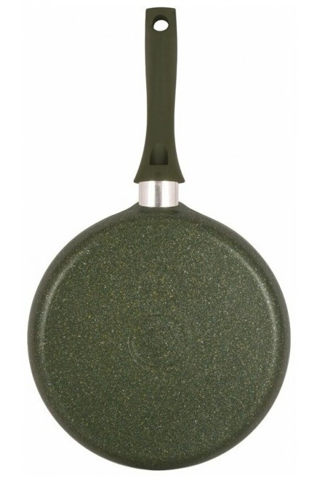 Сковорода блинная Kukmara Trendy style сб220tsml не съемная ручка 22 см (малахитовый) 6