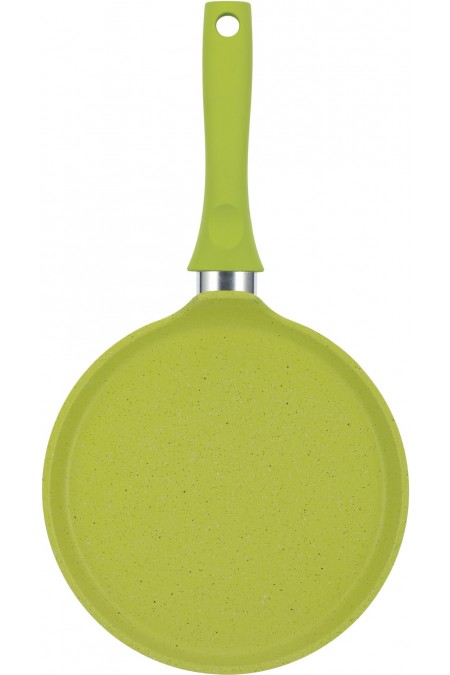 Сковорода блинная Kukmara Trendy style сб240tsl не съемная ручка 24 см (лимонный) 4