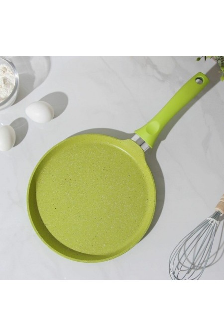 Сковорода блинная Kukmara Trendy style сб240tsl не съемная ручка 24 см (лимонный) 6