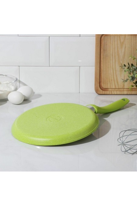 Сковорода блинная Kukmara Trendy style сб240tsl не съемная ручка 24 см (лимонный) 7