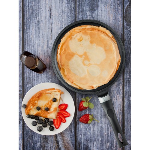 Сковорода блинная НЕВА МЕТАЛЛ ПОСУДА Ферра индукция 59222 22 см (черный) 3