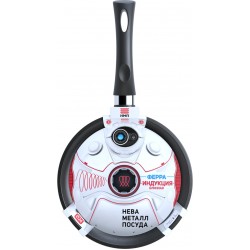 Сковорода блинная НЕВА МЕТАЛЛ ПОСУДА Ферра индукция 59224 24 см (черный)