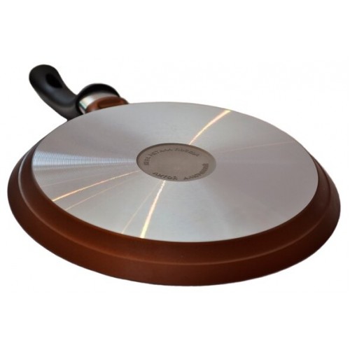 Сковорода блинная НЕВА МЕТАЛЛ ПОСУДА Жемчужина Кот 6222ктР 22 см (коричневый) 2