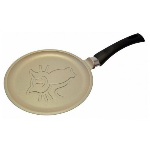 Сковорода блинная НЕВА МЕТАЛЛ ПОСУДА Жемчужина Кот 6222ктР 22 см (коричневый) 4