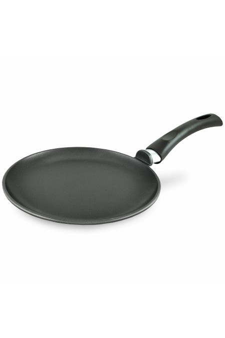 Сковорода блинная НЕВА МЕТАЛЛ ПОСУДА Литая 6222 22 см (черный) 