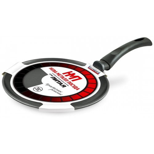 Сковорода блинная НЕВА МЕТАЛЛ ПОСУДА Литая 6222 22 см (черный) 5