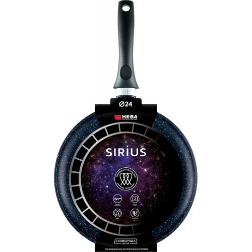 Сковорода блинная НЕВА МЕТАЛЛ ПОСУДА Литая 6224 24 см (черный) 7