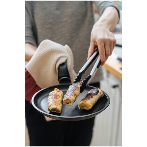 Сковорода блинная НЕВА МЕТАЛЛ ПОСУДА Титан 9224 24 см (черный) 1