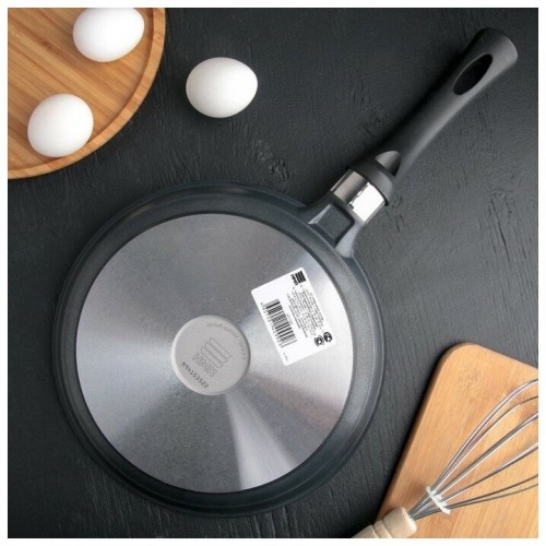 Сковорода блинная НЕВА МЕТАЛЛ ПОСУДА Титан 9224 24 см (черный) 8