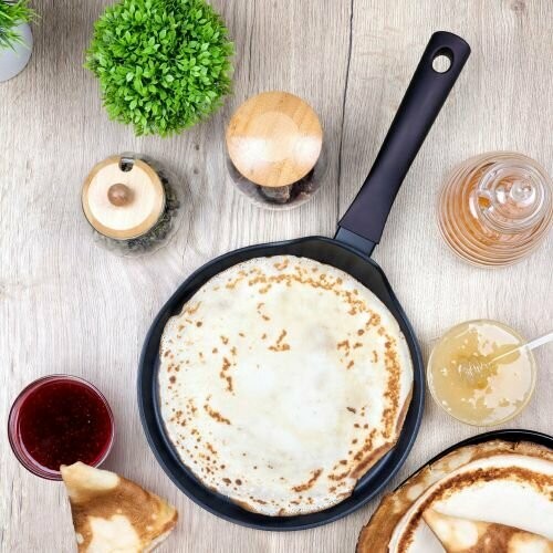 Сковорода блинная Taller Аспайр TR-44103 не съемная ручка 24 см (баклажан) 4