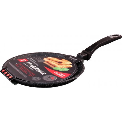 Сковорода блинная Традиция Гранит ТГ6241 24 см (черный) 3