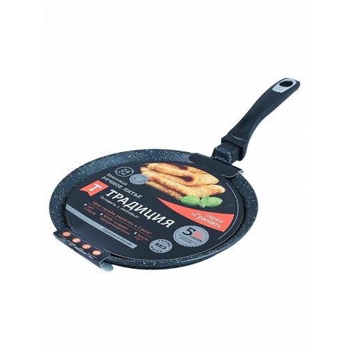 Сковорода блинная Традиция Гранит ТГ6241 24 см (черный) 4