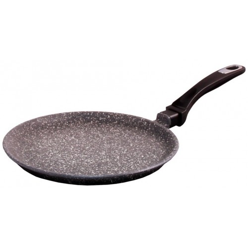 Сковорода блинная Традиция Мрамор ТМ6241 24 см (черный) 