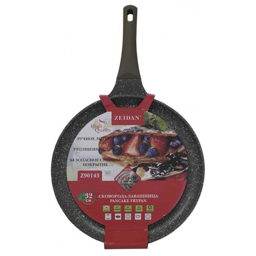 Сковорода блинная Zeidan Z-90143 32 см (черный/коричневый) 