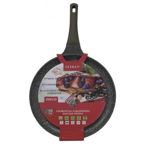 Сковорода блинная Zeidan Z-90143 32 см (черный/коричневый) 6